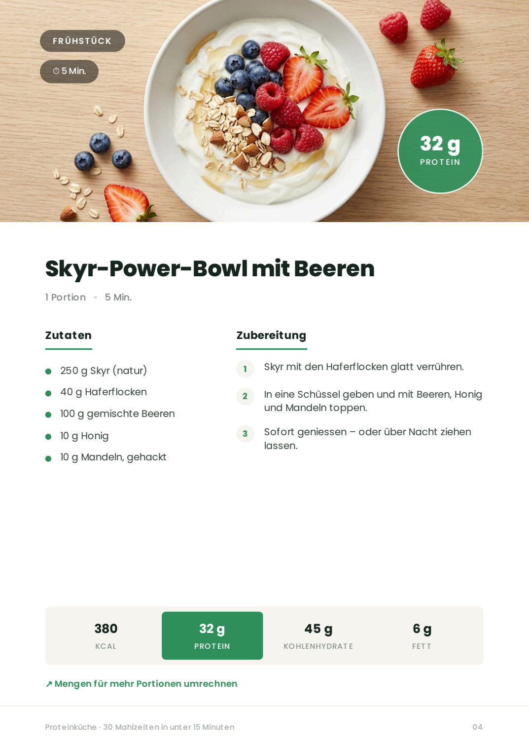 Beispiel einer Rezeptseite